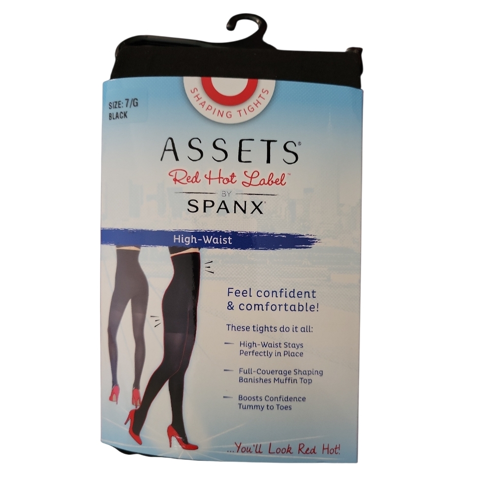 SPANX  ASSETS RED HOT LABEL Black Shaping Tights